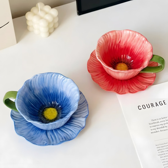 Porcelain Mug & Saucer